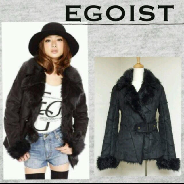 EGOIST(エゴイスト)のEGOISTフェイクムートンコート レディースのジャケット/アウター(ムートンコート)の商品写真