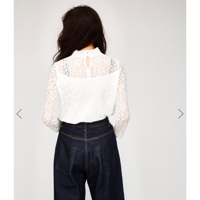 moussy(マウジー)の新品未使用 レーストップス レディースのトップス(カットソー(長袖/七分))の商品写真