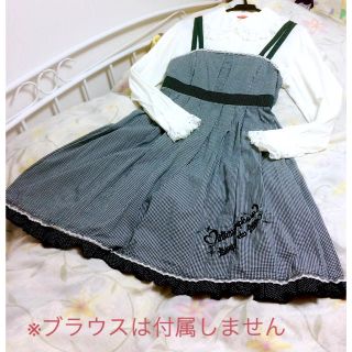 メタモルフォーゼタンドゥフィーユ(metamorphose temps de fille)のメタモルフォーゼ☆チェック柄ワンピース☆ロリィタロリータ(ひざ丈ワンピース)