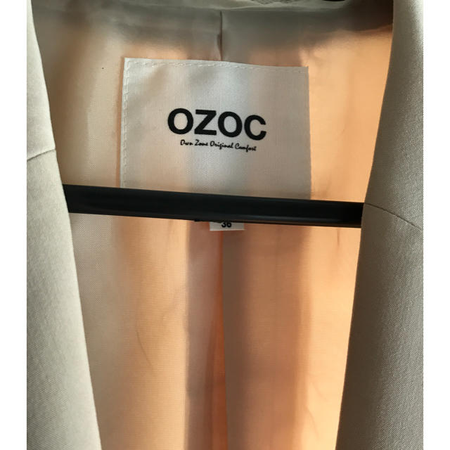 OZOC(オゾック)の【最終値下げ】ozoc ベージュジャケット レディースのジャケット/アウター(テーラードジャケット)の商品写真