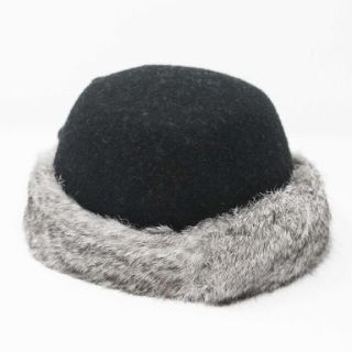 CA4LA - バラ色の帽子 ラビットファー トーク帽 グレーの通販 by CA4LA - バラ色の帽子 ラビットファー トーク帽 グレーの通販 by