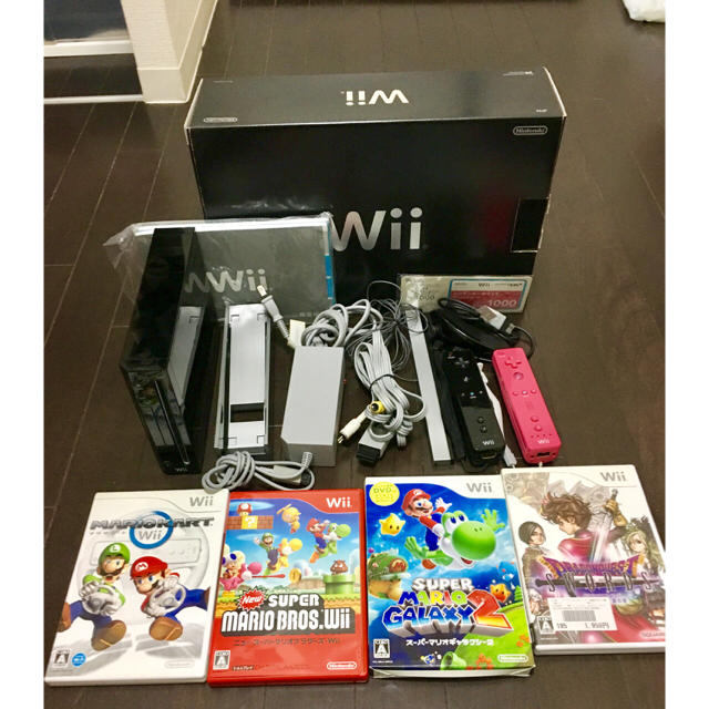 Wii(ウィー)の※バラ売り不可 wii本体+ソフト 任天堂 エンタメ/ホビーのゲームソフト/ゲーム機本体(家庭用ゲーム機本体)の商品写真