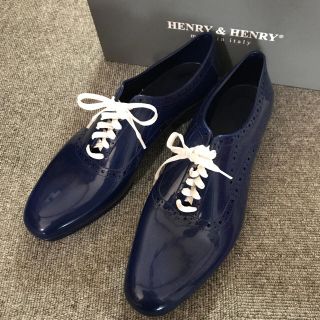 ビューティアンドユースユナイテッドアローズ(BEAUTY&YOUTH UNITED ARROWS)のHENRY&HENRY レインシューズ サイズ39 ブルー(レインブーツ/長靴)