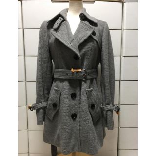 バーバリーブルーレーベル(BURBERRY BLUE LABEL)の【売り切り】バーバリーブルーレーベル アンゴラコート 40(ピーコート)