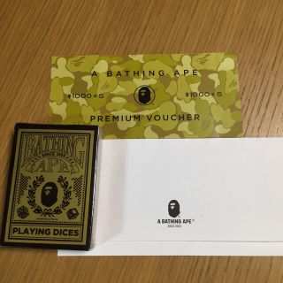 アベイシングエイプ(A BATHING APE)のBathing ape 割引券 サイコロ ダイス 新品 ☆(その他)