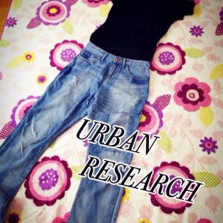 アーバンリサーチ(URBAN RESEARCH)のボーイフレンドデニム☆着画あり☆(デニム/ジーンズ)