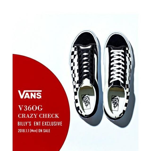 VANS(ヴァンズ)のVANSバンズBILLY'S 3周年V36OG CRAZY CHECK 23.5 メンズの靴/シューズ(スニーカー)の商品写真