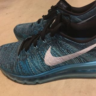 ナイキ(NIKE)のNIKE FLYknitmax フライニットマックス 青(スニーカー)