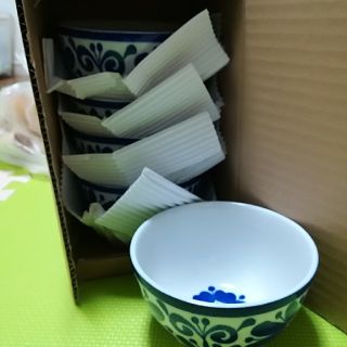 アテニア(Attenir)の秋値引 新品未使用 インディゴ ボウル 美濃焼5枚セット(食器)