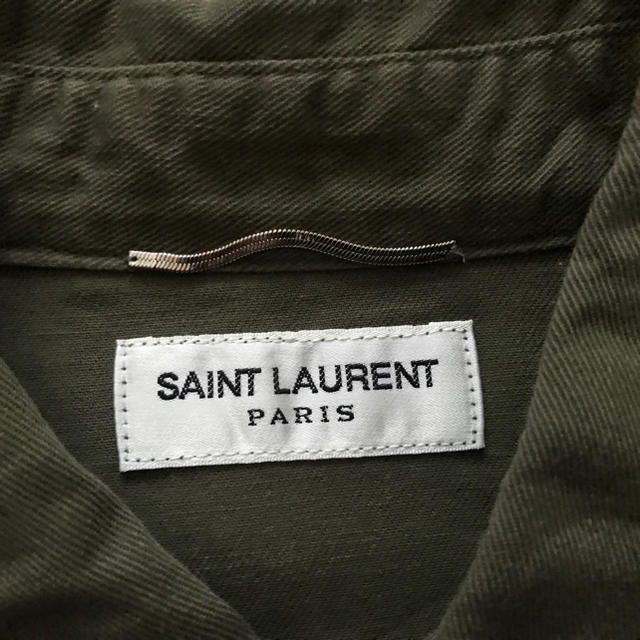 品質保証格安 Saint Laurent parisカーキシャツXS美中古の通販 by BSHL's shop｜サンローランならラクマ Laurent - サンローランパリsaint NEW好評