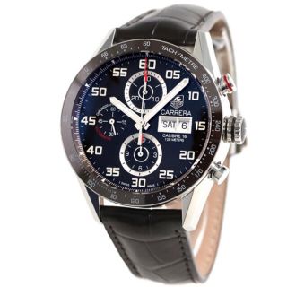 TAG Heuer カレラ クロノグラフ 腕時計 自動巻 革ベルト