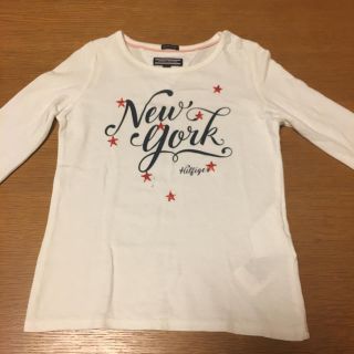 トミーヒルフィガー(TOMMY HILFIGER)のTOMYHILFIGER女の子長袖シャツ 90センチ(Tシャツ/カットソー)