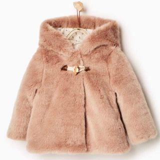 ザラキッズ(ZARA KIDS)の新品  ZARABABY  フェイクファーコート  92センチ(コート)