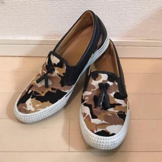 ジミーチュウ(JIMMY CHOO)のJIMMY CHOO カモフラ柄 ポニースキン(スリッポン/モカシン)