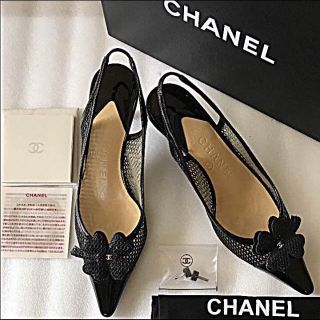 シャネル(CHANEL)のシャネル ／パンプス  ／サンダル ／エナメル／36C／クローバー(ハイヒール/パンプス)