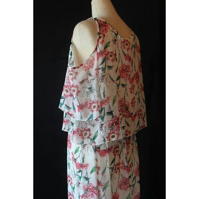 アメリカの可愛いドレス　ROBERT　LOUIS　花柄ロング　M　新品 レディースのワンピース(ロングワンピース/マキシワンピース)の商品写真