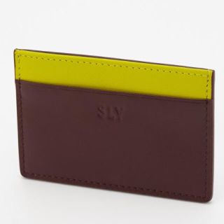 スライ(SLY)のLEATHER CARD CASE 新品未使用タグ付き(名刺入れ/定期入れ)