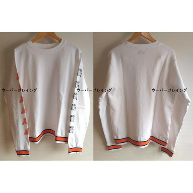 TAKUYA∞ 着用 着 スウェット ライン WHITE ORANGE XLの通販 by TAKUYA∞ 着用 着 スウェット ライン WHITE ORANGE XLの通販 by