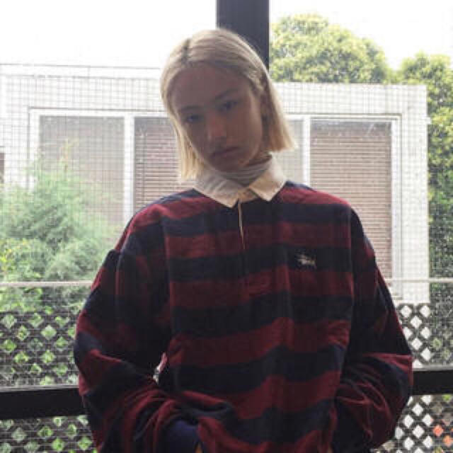 STUSSY(ステューシー)のStussywomen ラガーシャツ M レディースのトップス(Tシャツ(長袖/七分))の商品写真