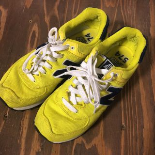 ニューバランス(New Balance)のrii様専用 new blance スニーカー 574 イエロー(スニーカー)