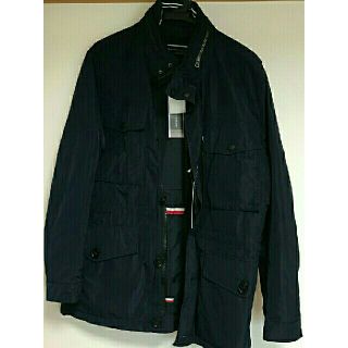 トミーヒルフィガー(TOMMY HILFIGER)の【試着のみ】トミーヒルフィガー　ダウンジャケット　紺（日本サイズL相当）(ナイロンジャケット)