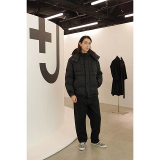 ユニクロ(UNIQLO)のモーガン蔵人着用❗️ユニクロ ジルサンダー＋J イージーワークパンツ 黒(ワークパンツ/カーゴパンツ)