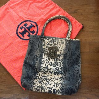 トリーバーチ(Tory Burch)のほぼ未使用 Tory Burch トリーバーチ レオパード トートバッグ レア(トートバッグ)