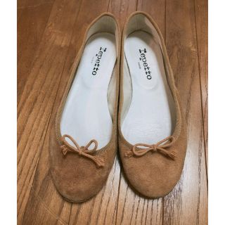 レペット(repetto)のrepetto BB サンドリオン スエード ベージュ 37(バレエシューズ)