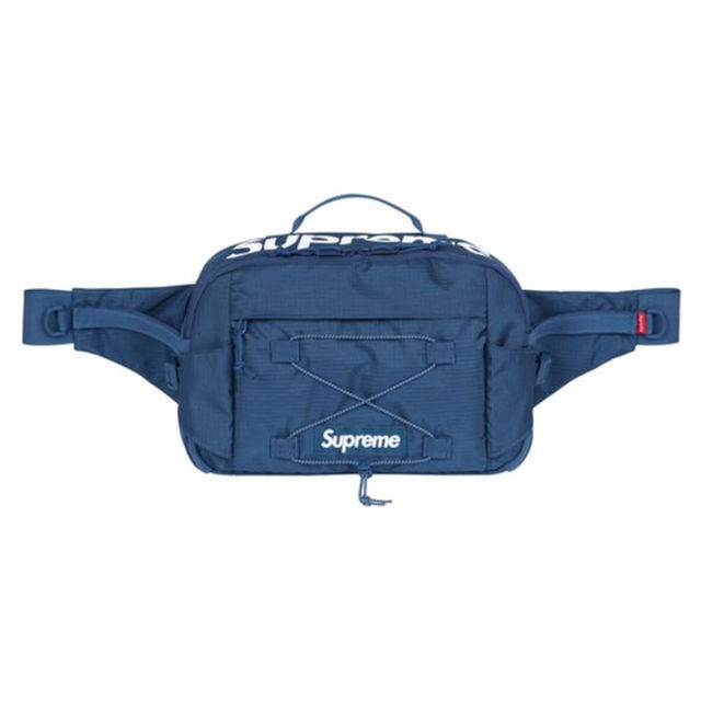 supreme waist bag teal