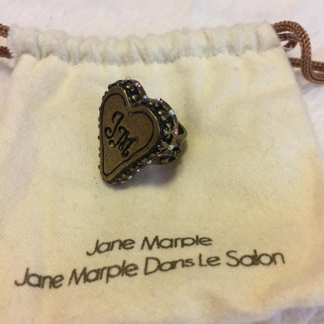 JaneMarple(ジェーンマープル)のジェーンマープル♡ハートロゴリング ブロンズ 11号 レディースのアクセサリー(リング(指輪))の商品写真