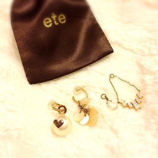 エテ(ete)の専用 ete チャーム1点(イヤリング)