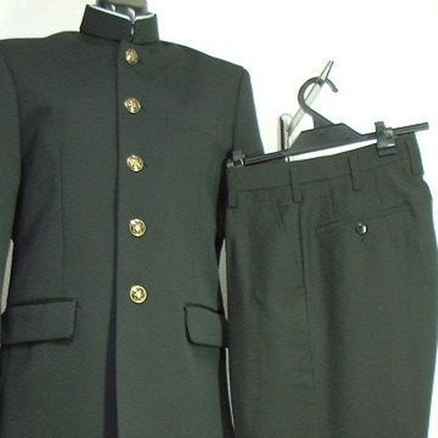 パンツのサ 学生服の窓口 黒標準型学生服上下2点セット 上着190Aの エコプライス サイズ