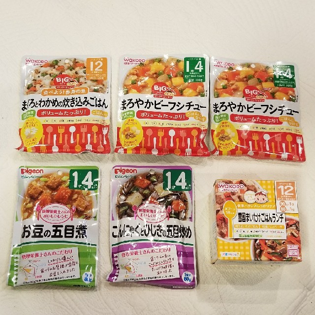 ベビーフードまとめ売り/赤ちゃん離乳食WAKODOピジョン キッズ/ベビー/マタニティの授乳/お食事用品(その他)の商品写真