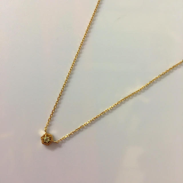 ete(エテ)のジュエッテ 華奢ネックレス ペリドット レディースのアクセサリー(ネックレス)の商品写真