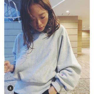 ナノユニバース(nano・universe)のナノユニバース×野尻美穂さん チャンピオンスウェット(トレーナー/スウェット)