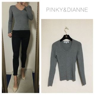 ピンキーアンドダイアン(Pinky&Dianne)のピンキー&ダイアン✨美ライン✨グレーシルバー✨ストレッチニット✨(ニット/セーター)