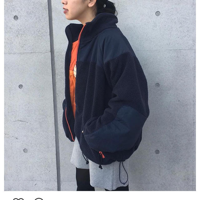 アウターな Kastane - 新品 kastane フリースナイロンブルゾンの通販