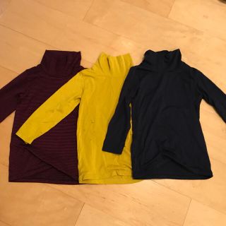 ユニクロ(UNIQLO)のヒートテック ハイネック 3枚セット 100 (下着)