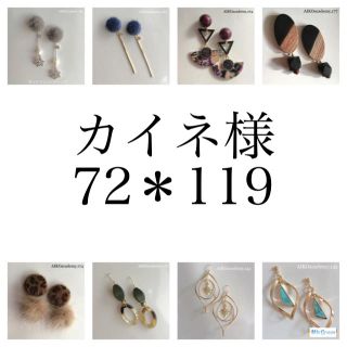 カイネ様♡リピート 72グレージュ＊119ピンク(ピアス)