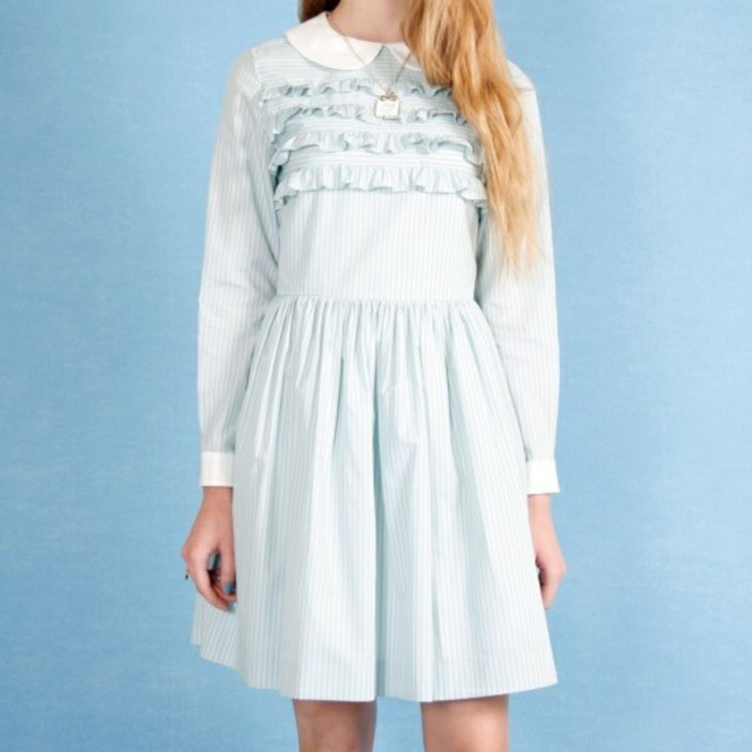 MILK - ◾︎MILK Frilly ワンピース ミント×サックス 美品の通販 MILK - ◾︎MILK Frilly ワンピース ミント×サックス 美品の通販