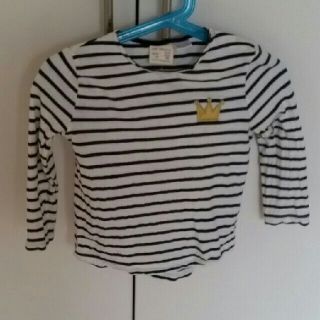 ザラ(ZARA)のZara baby girl ザラベビーガール ボーダー長袖Ｔシャツ(Tシャツ/カットソー)