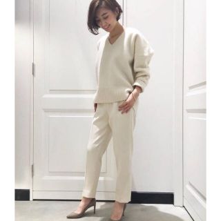 ドゥーズィエムクラス ウール クロップドパンツ(レディース)(ホワイト