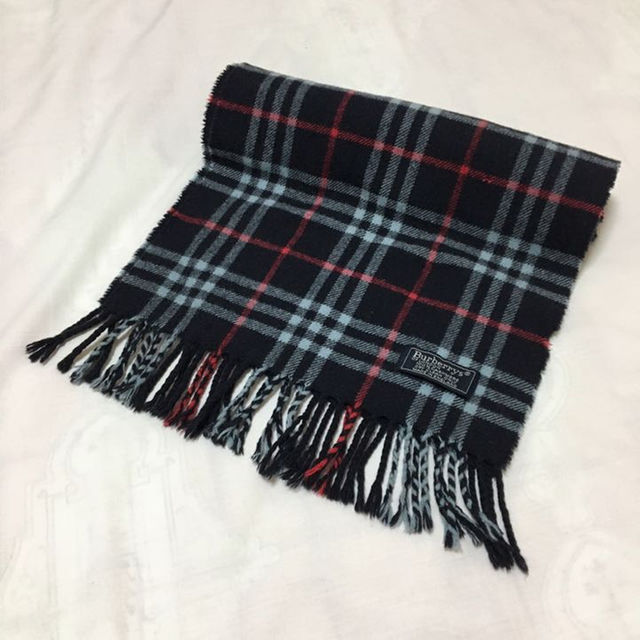 BURBERRY - のんちゃん様専用 Burberry カシミア100%マフラー 紺の通販 by mikan｜バーバリーならラクマ