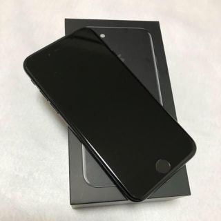 アイフォーン(iPhone)のiPhone7 128GB ジェットブラック simフリー(スマートフォン本体)