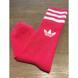 アディダス(adidas)のアディダスソックス  ピンク  22-24cm(ソックス)