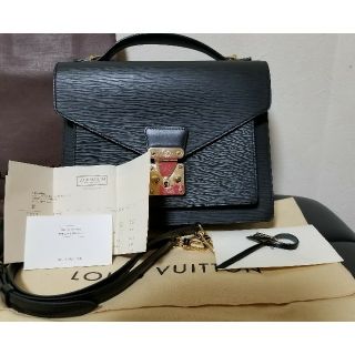 ルイヴィトン(LOUIS VUITTON)のアルパカッソ様専用💕ルイヴィトンエピ　モンソー　ノワール(セカンドバッグ/クラッチバッグ)