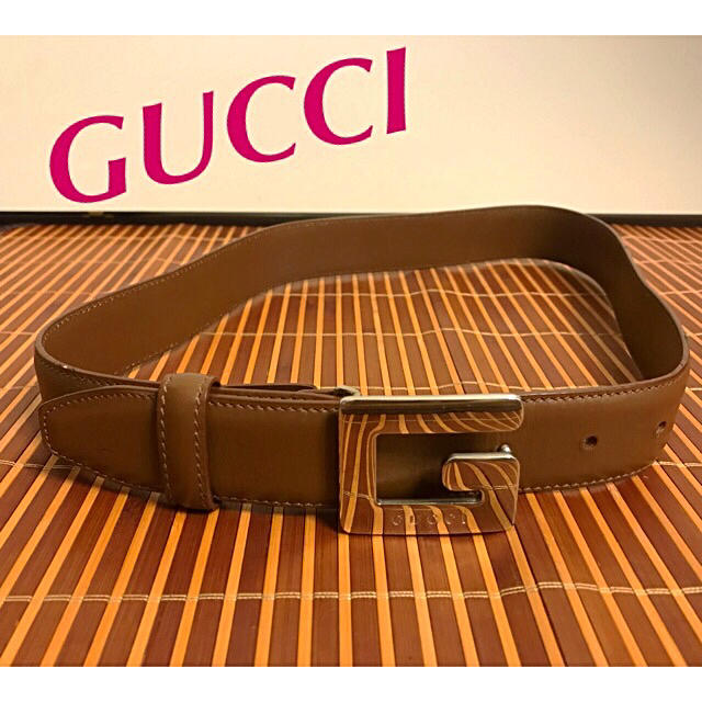 Gucci(グッチ)のイタリー製GUCCI 【G】レザーベルト レディースのファッション小物(ベルト)の商品写真