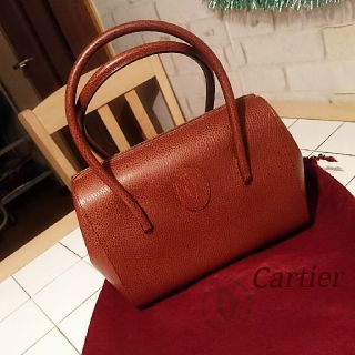 カルティエ(Cartier)のカルティエ ミニボストン ハンドバッグ(ハンドバッグ)