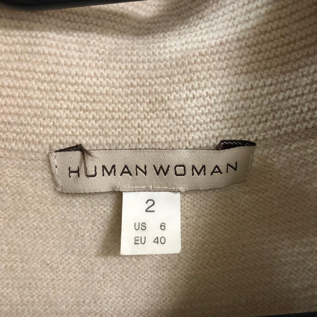 HUMAN WOMAN(ヒューマンウーマン)のヒューマンウーマンのニットジャケット レディースのジャケット/アウター(テーラードジャケット)の商品写真