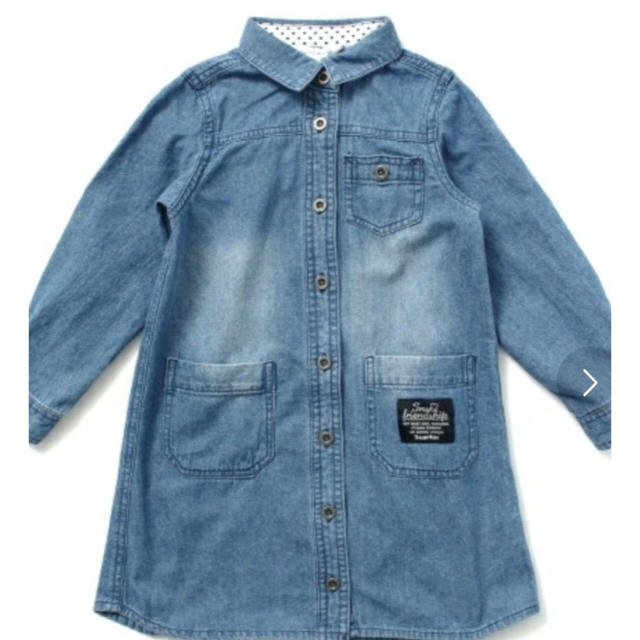 3can4on(サンカンシオン)の◆新品◆デニムワンピース 90㎝ キッズ/ベビー/マタニティのキッズ服女の子用(90cm~)(ワンピース)の商品写真